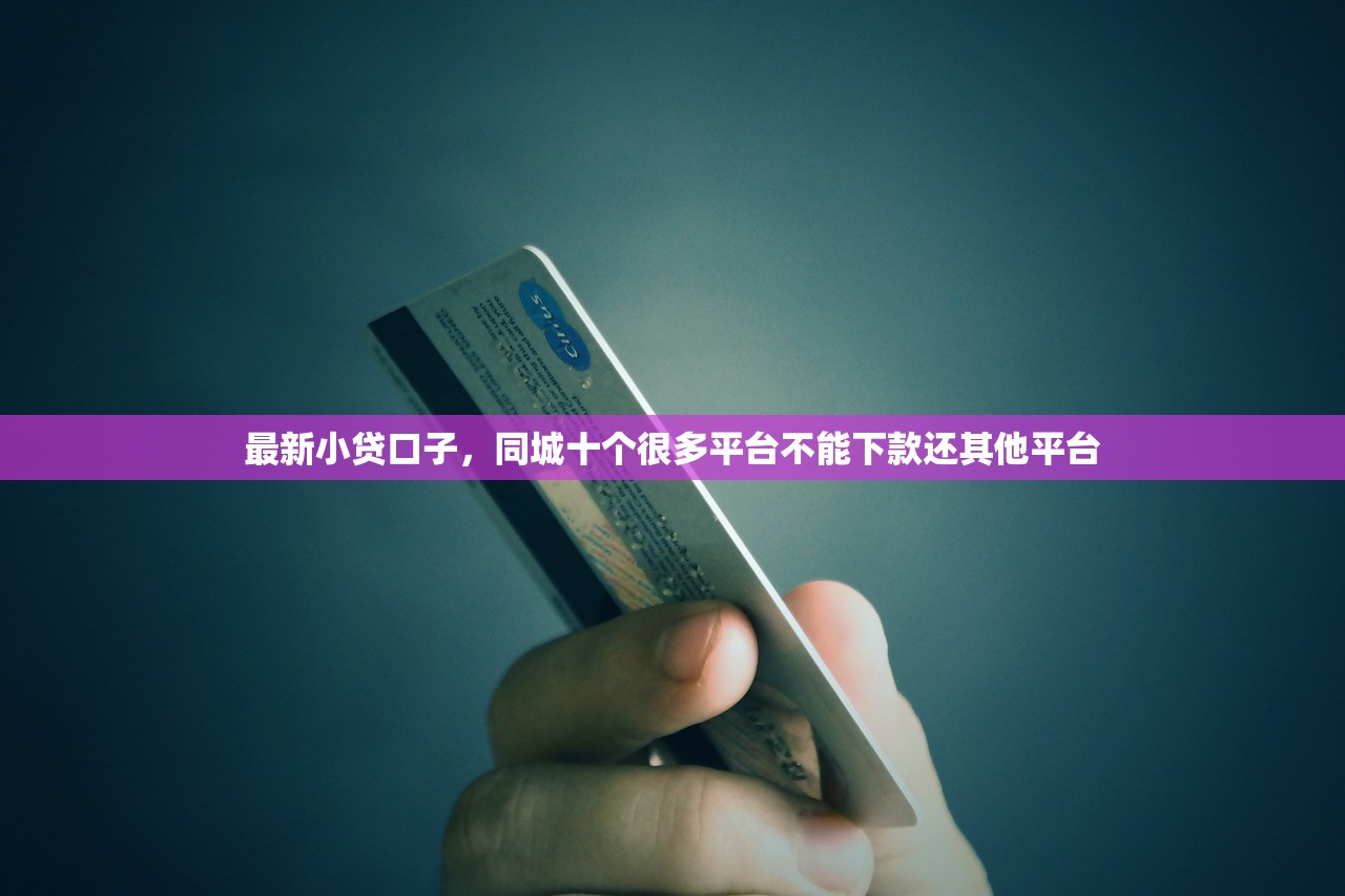 最新小贷口子，同城十个很多平台不能下款还其他平台