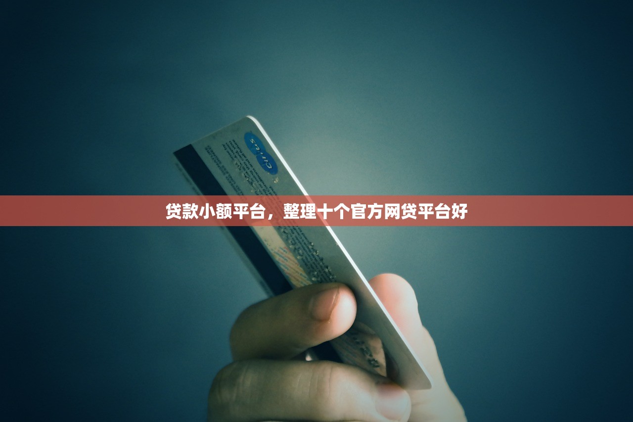 贷款小额平台，整理十个官方网贷平台好