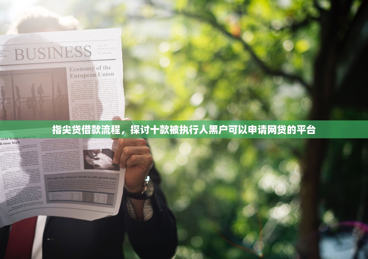 指尖贷借款流程，探讨十款被执行人黑户可以申请网贷的平台
