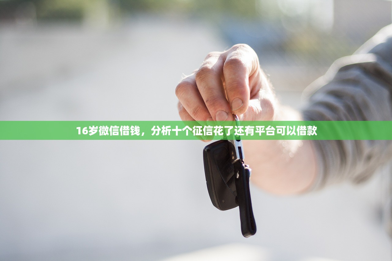 16岁微信借钱，分析十个征信花了还有平台可以借款