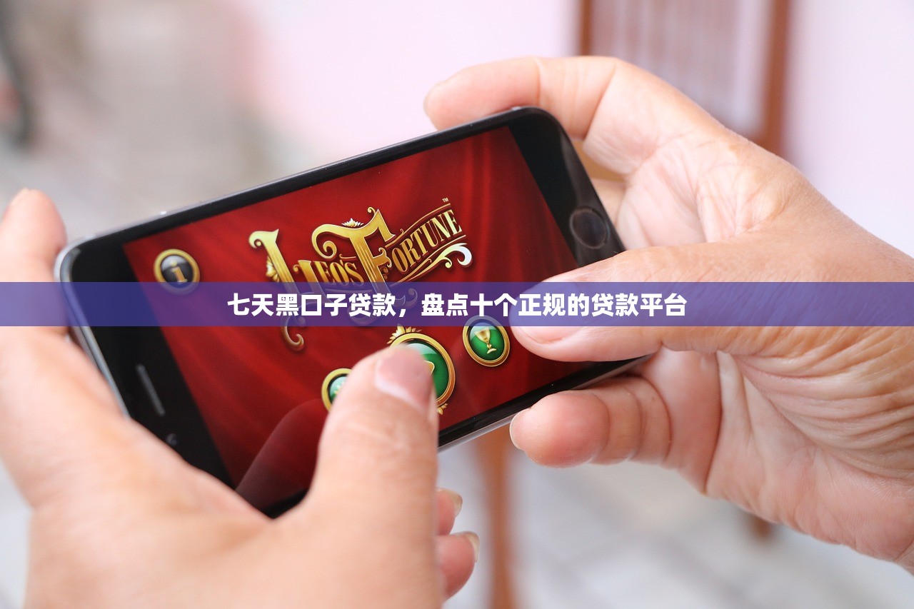 七天黑口子贷款，盘点十个正规的贷款平台