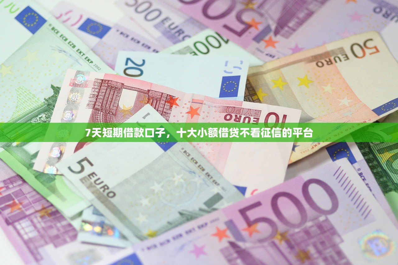 7天短期借款口子，十大小额借贷不看征信的平台