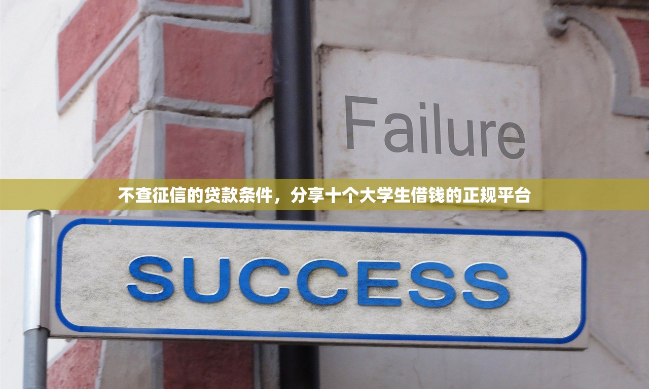 不查征信的贷款条件，分享十个大学生借钱的正规平台