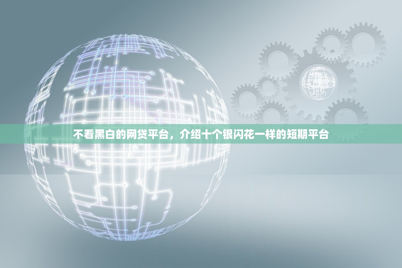 不看黑白的网贷平台，介绍十个银闪花一样的短期平台