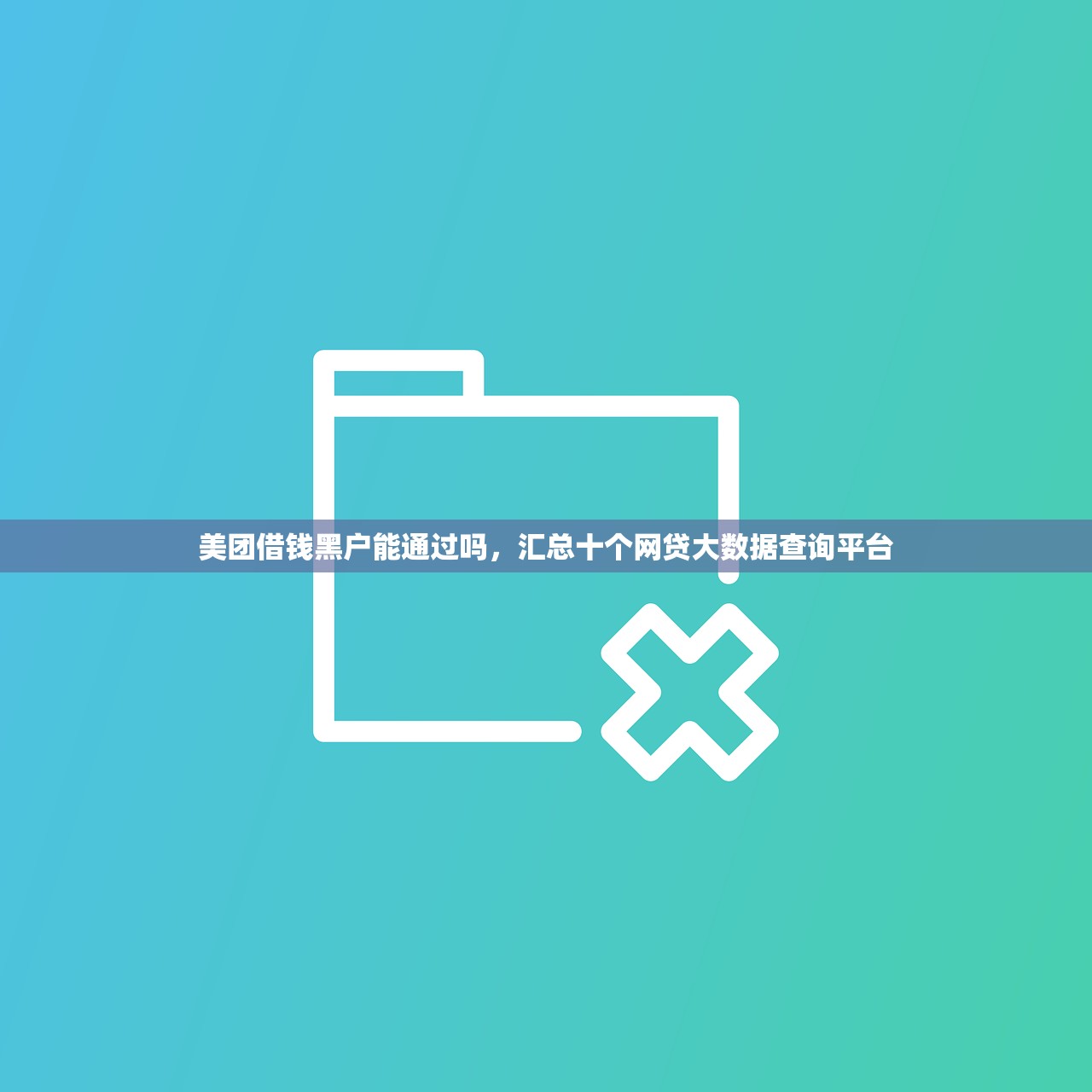 美团借钱黑户能通过吗，汇总十个网贷大数据查询平台