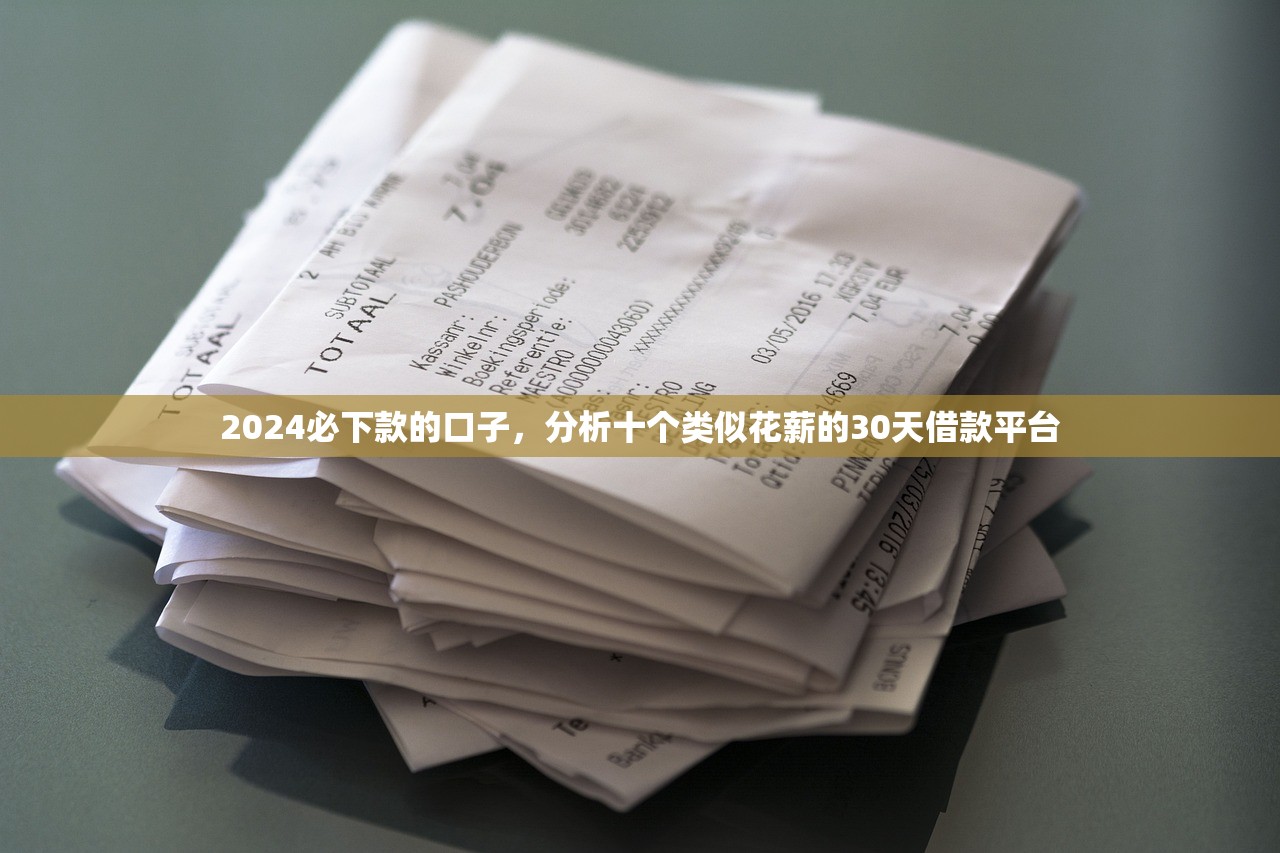 2024必下款的口子，分析十个类似花薪的30天借款平台