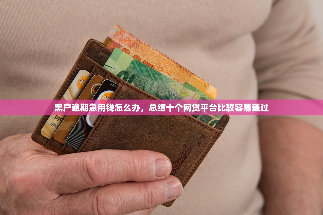 黑户逾期急用钱怎么办，总结十个网贷平台比较容易通过