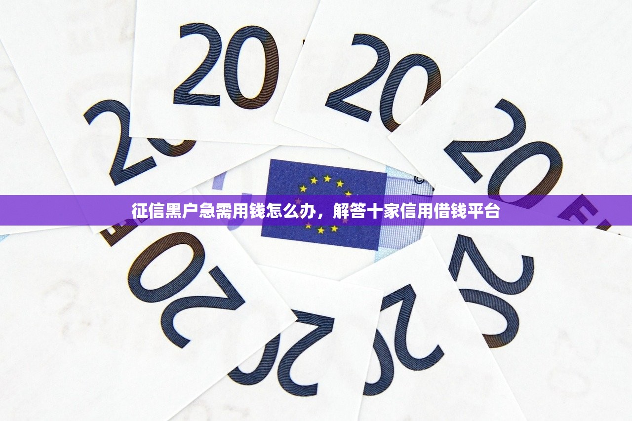 征信黑户急需用钱怎么办，解答十家信用借钱平台
