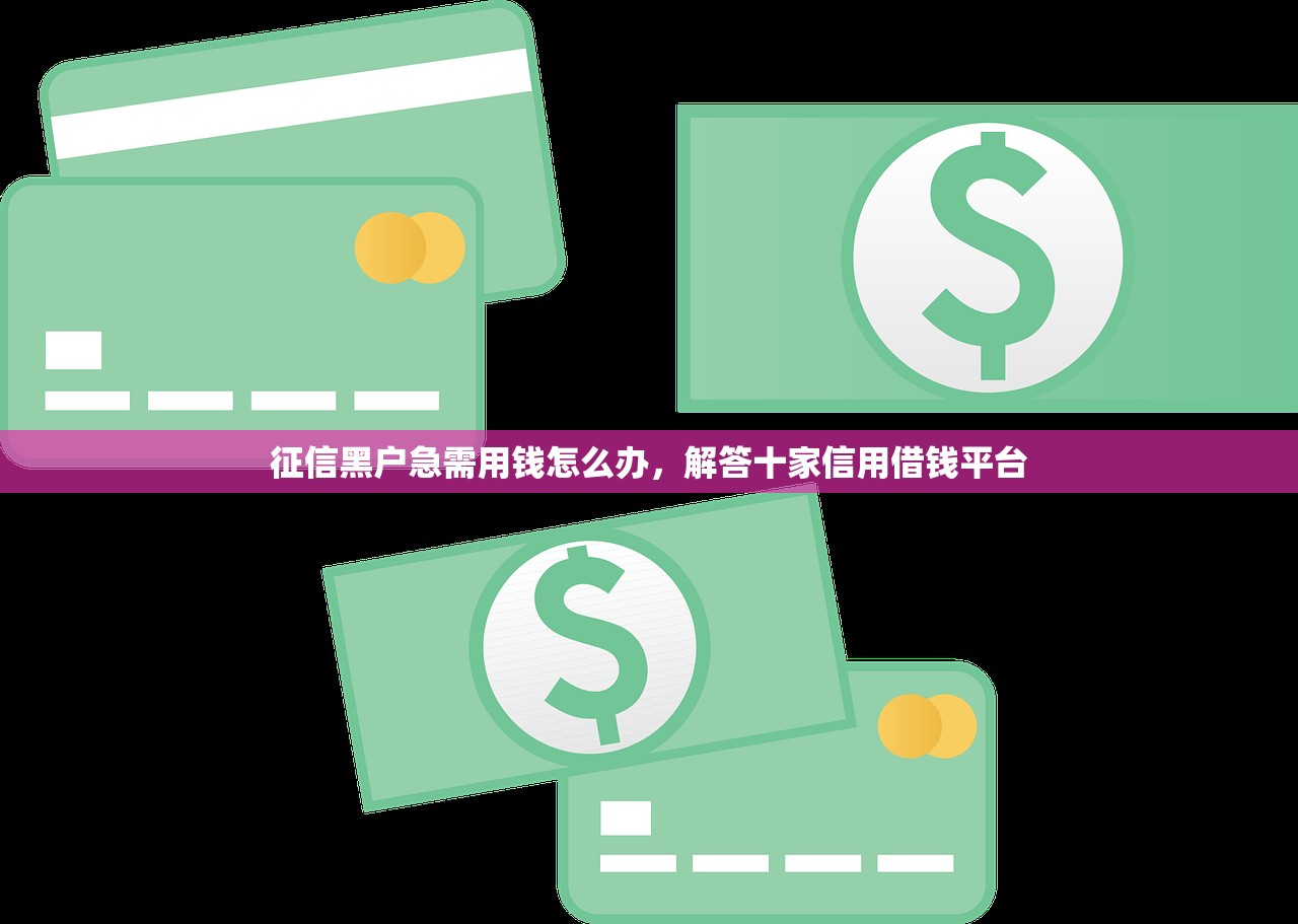 征信黑户急需用钱怎么办，解答十家信用借钱平台