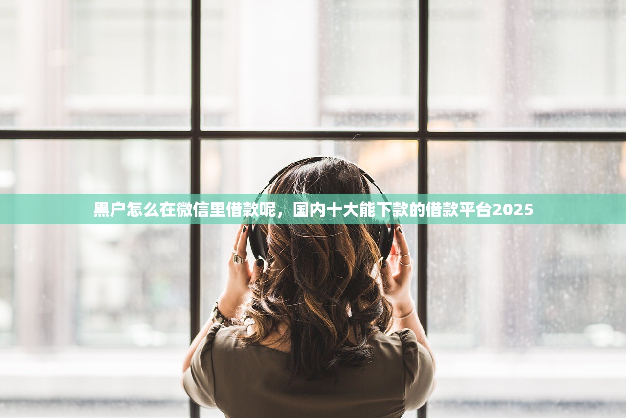 黑户怎么在微信里借款呢，国内十大能下款的借款平台2025