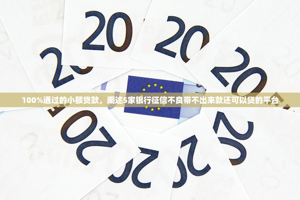 100%通过的小额贷款，阐述5家银行征信不良带不出来款还可以贷的平台