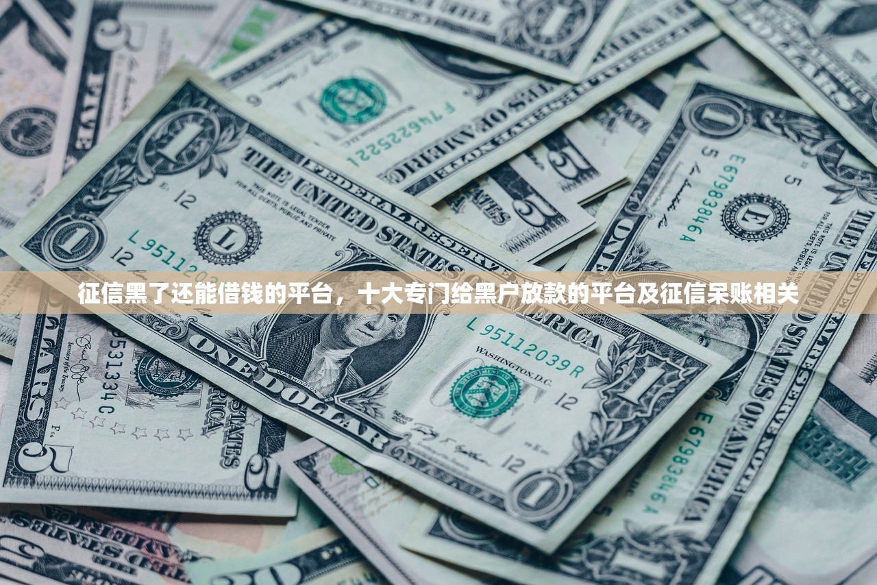 征信黑了还能借钱的平台，十大专门给黑户放款的平台及征信呆账相关