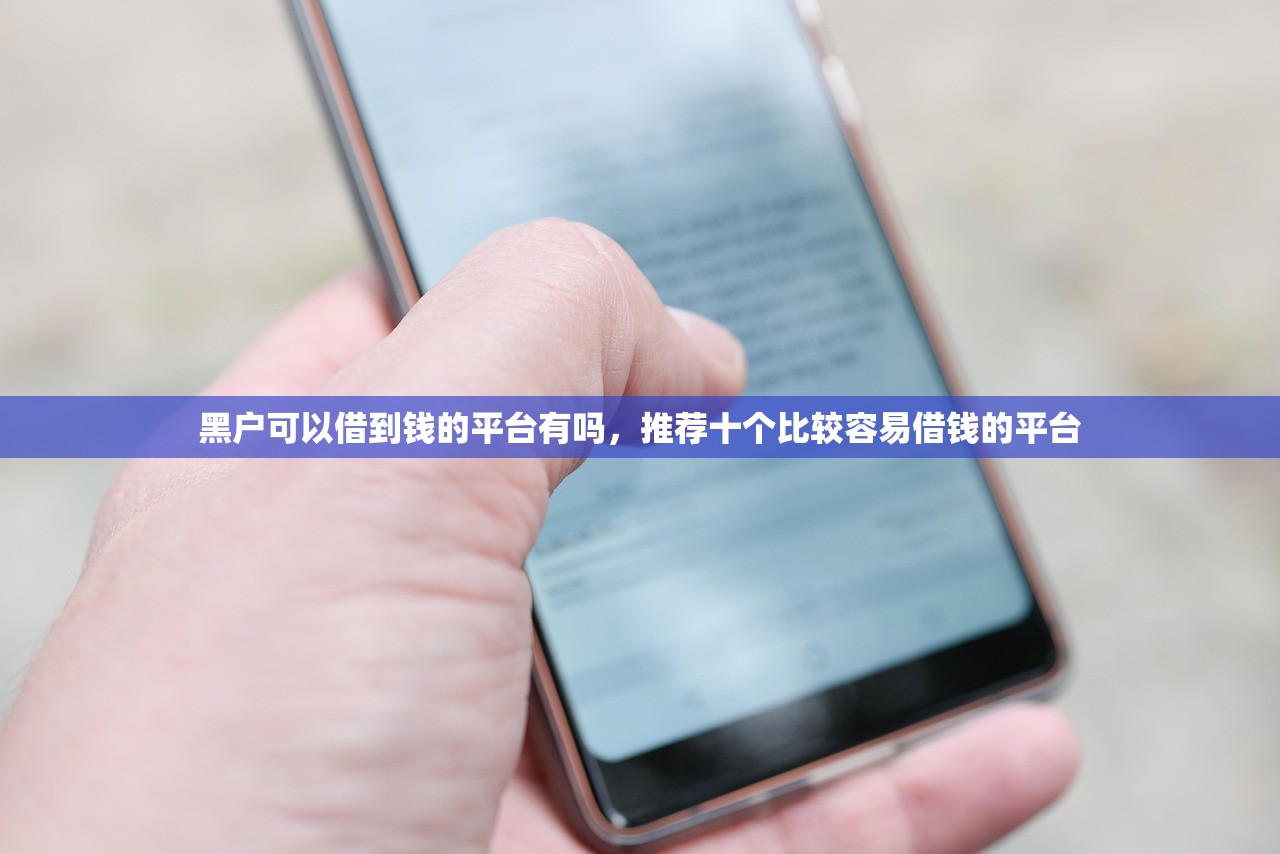 黑户可以借到钱的平台有吗，推荐十个比较容易借钱的平台