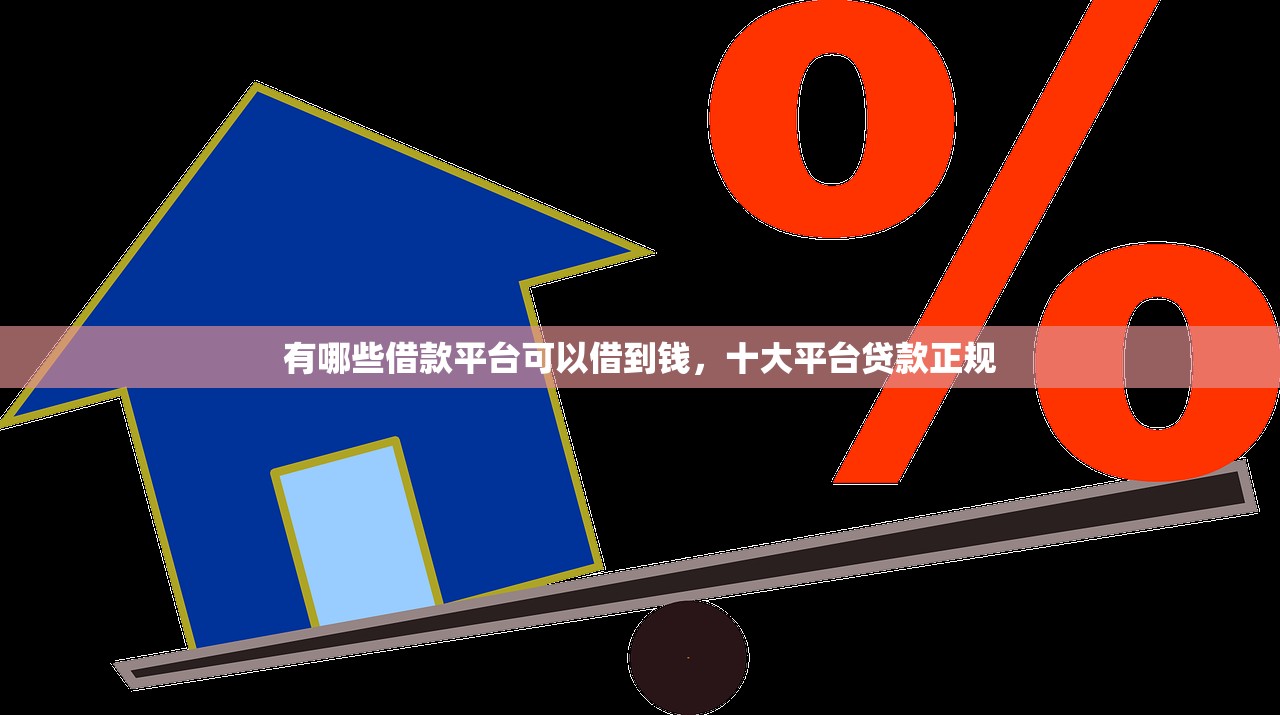 有哪些借款平台可以借到钱，十大平台贷款正规