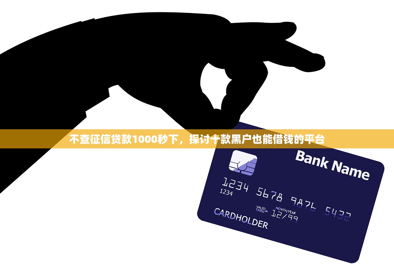 不查征信贷款1000秒下，探讨十款黑户也能借钱的平台