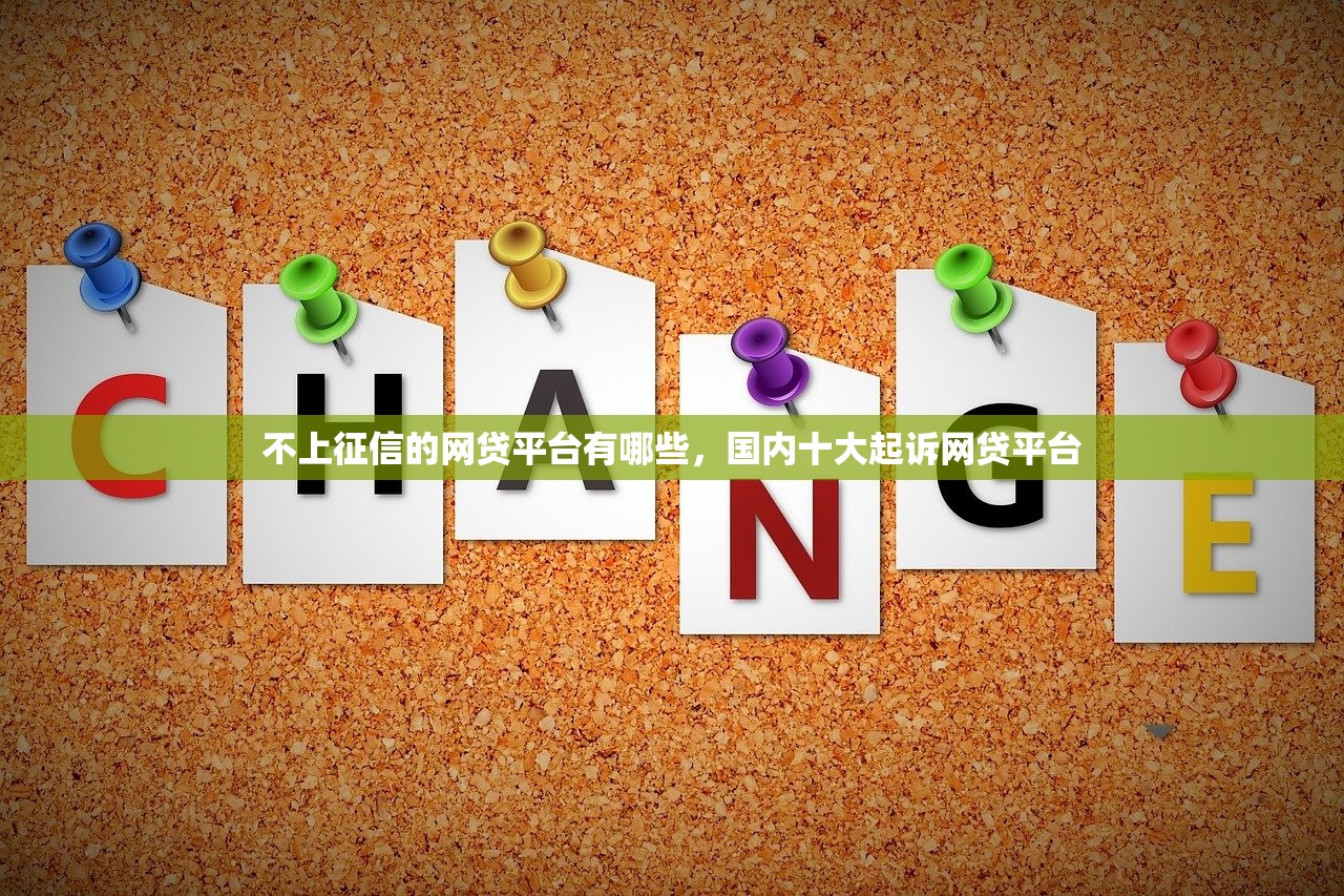 不上征信的网贷平台有哪些，国内十大起诉网贷平台