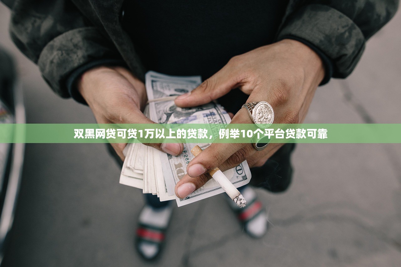 双黑网贷可贷1万以上的贷款，例举10个平台贷款可靠