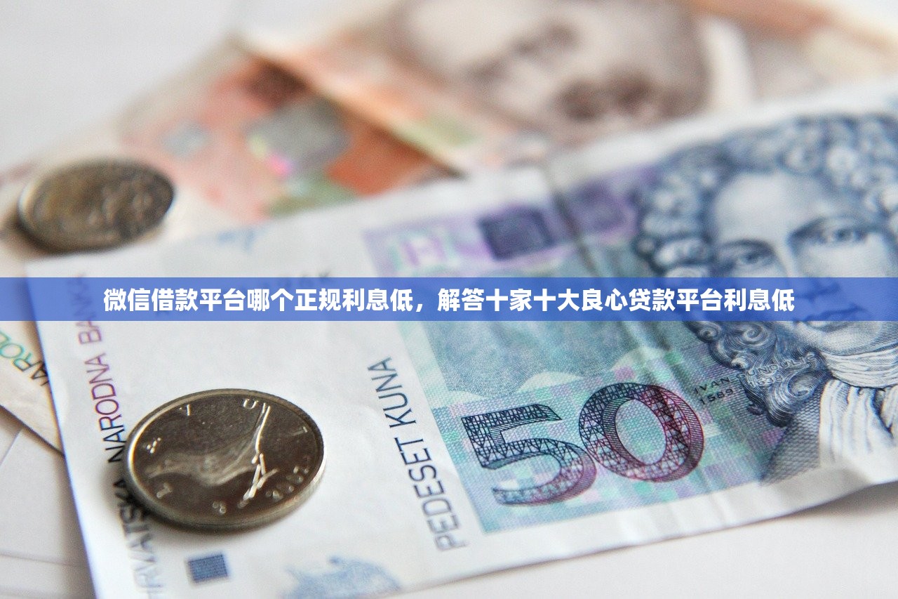 微信借款平台哪个正规利息低，解答十家十大良心贷款平台利息低