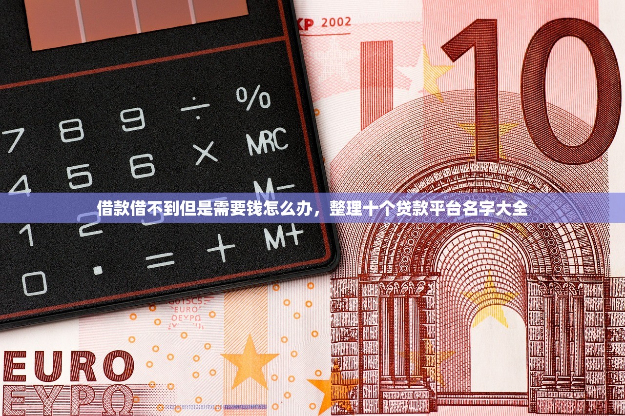 借款借不到但是需要钱怎么办，整理十个贷款平台名字大全
