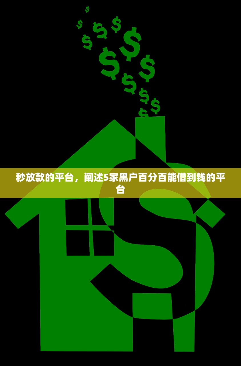 秒放款的平台，阐述5家黑户百分百能借到钱的平台