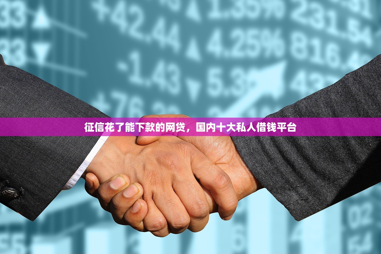 征信花了能下款的网贷，国内十大私人借钱平台