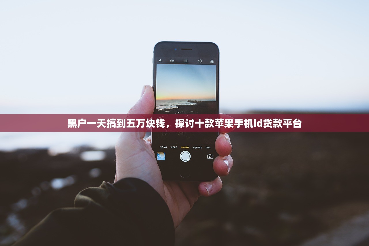 黑户一天搞到五万块钱，探讨十款苹果手机id贷款平台