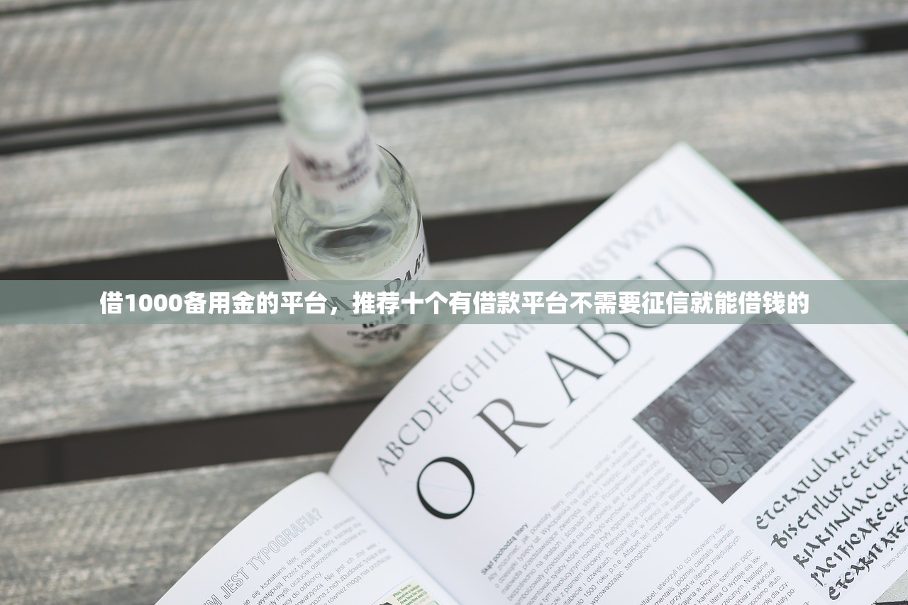 借1000备用金的平台，推荐十个有借款平台不需要征信就能借钱的