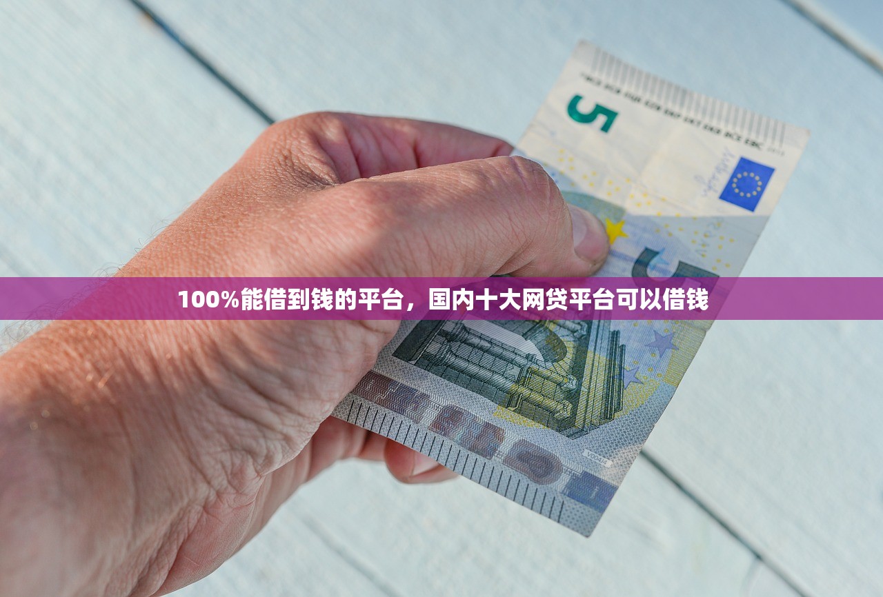 100%能借到钱的平台，国内十大网贷平台可以借钱