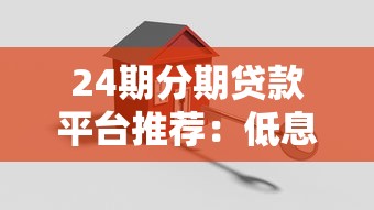24期分期贷款平台推荐：低息灵活还款方案解析