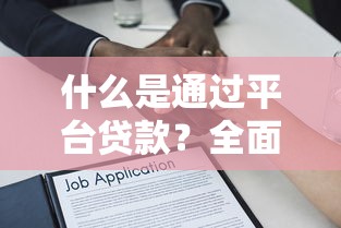 什么是通过平台贷款？全面解析流程与注意事项