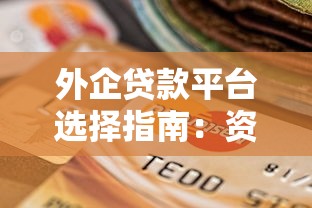 外企贷款平台选择指南：资质审核与融资技巧