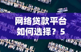 网络贷款平台如何选择？5大避坑指南+常见问题解析