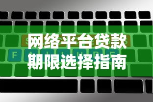 网络平台贷款期限选择指南：如何合理规划你的还款周期
