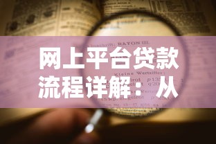 网上平台贷款流程详解：从申请到放款的完整指南