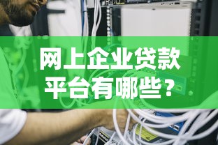 网上企业贷款平台有哪些？企业主必看的10个正规渠道