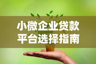 小微企业贷款平台选择指南：3分钟找到适合的融资方案