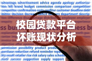 校园贷款平台坏账现状分析：风险预警与应对策略