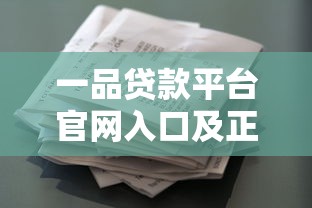 一品贷款平台官网入口及正规贷款申请流程解析