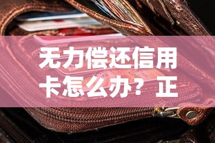 无力偿还信用卡怎么办？正确解决逾期债务的实用指南