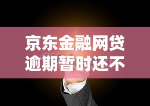 京东金融网贷逾期暂时还不上怎么处理？正确应对方法解析