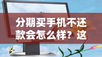 分期买手机不还款会怎么样？这些后果你可能没想过！