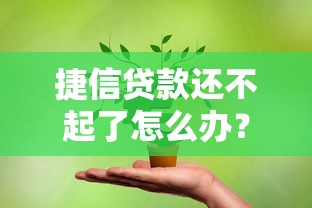 捷信贷款还不起了怎么办？教你稳住心态化解债务危机