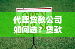代理贷款公司如何选？贷款服务流程解析与避坑指南