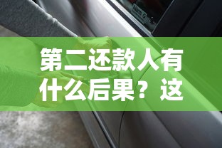 第二还款人有什么后果？这五个风险必须警惕！