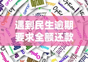 遇到民生逾期要求全额还款怎么办？这些应对技巧必须掌握！