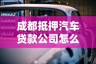 成都抵押汽车贷款公司怎么选？资深人士揭秘避坑诀窍