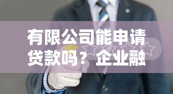 有限公司能申请贷款吗？企业融资条件与流程全解析