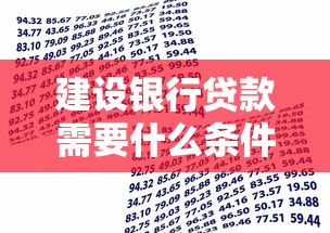 建设银行贷款需要什么条件？这几点材料提前备好！