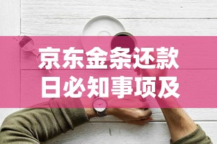 京东金条还款日必知事项及灵活还款技巧 京东金条还款日必知事项及灵活还款技巧