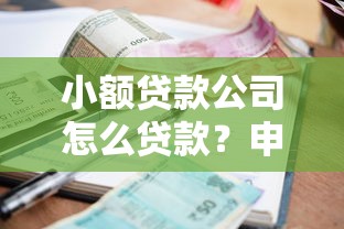 小额贷款公司怎么贷款？申请流程、条件及注意事项全解析